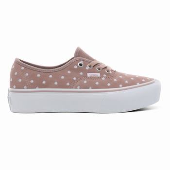 Damske Tenisky Vans Suede Polka Dot Authentic Platform 2.0 Siva/Biele VA06QZHRN